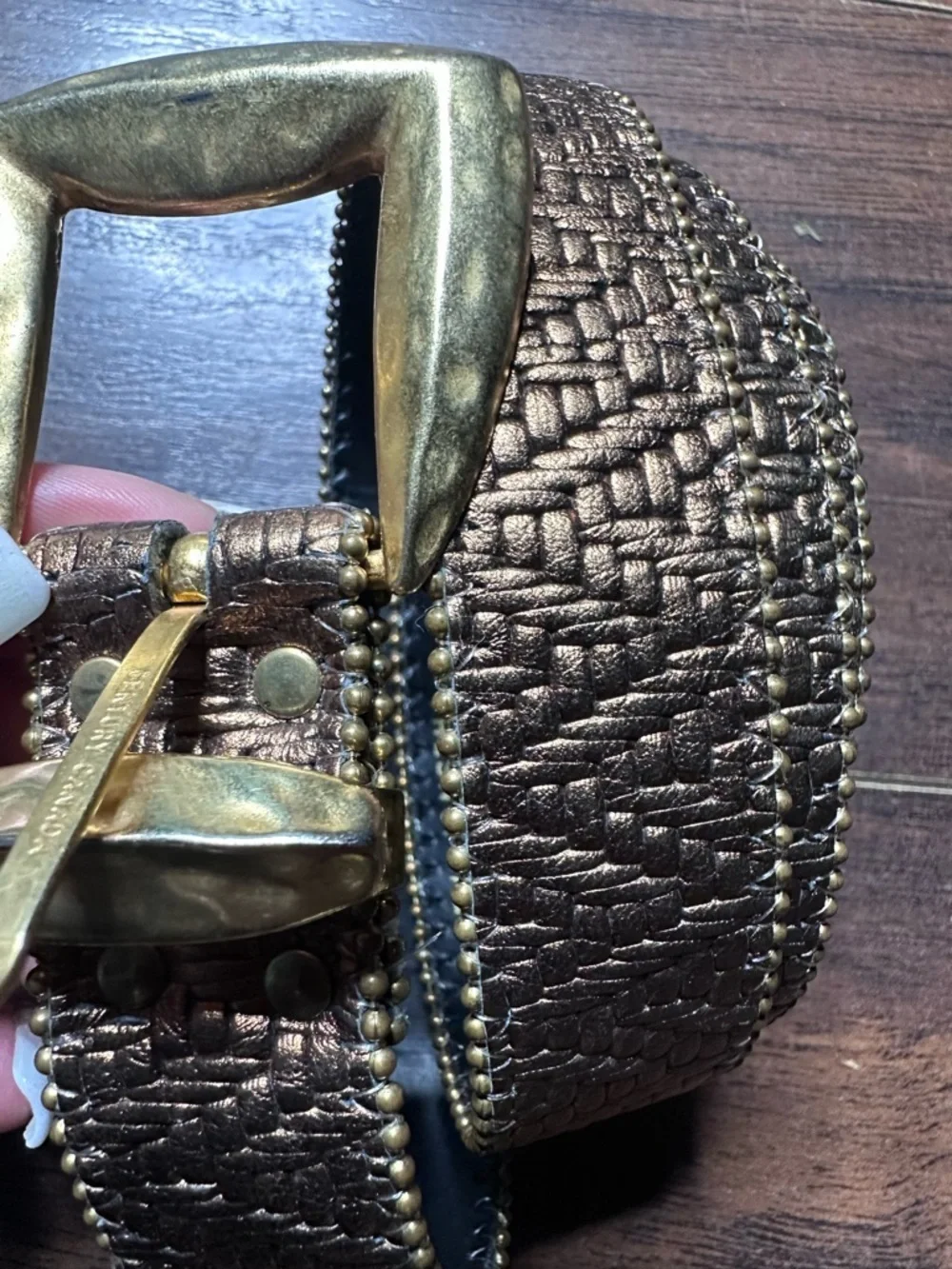 VTG Elite Century Canada Woven Gold Braided Belt